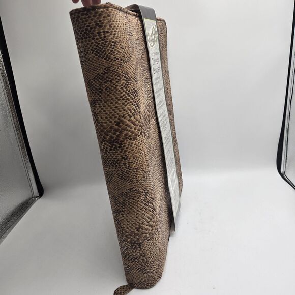Vintage Norcom Faux Snakeskin Zipper Binder 3-Ring Organizer New Old Stock 90s - Picture 4 of 8